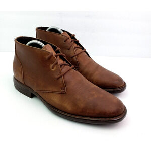 Born McNeil Mens Size 8 Brown Leather Dress Chukka Boots Shoes H64206